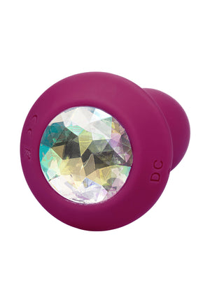 Plug anal vibrant Crystal petit format