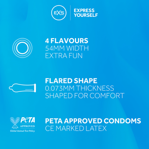 EXS Saveurs Mélangées - Condoms - 144 Pièces