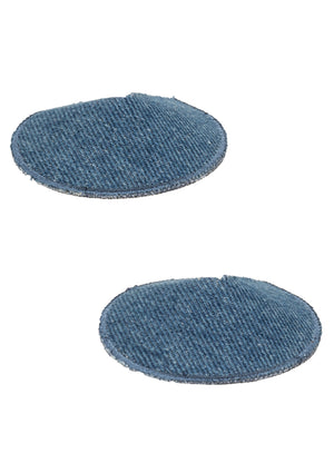 Ride Em Denim Round Pasties