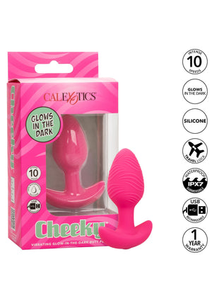 Plug anal Cheeky lumineux vibrant, taille S