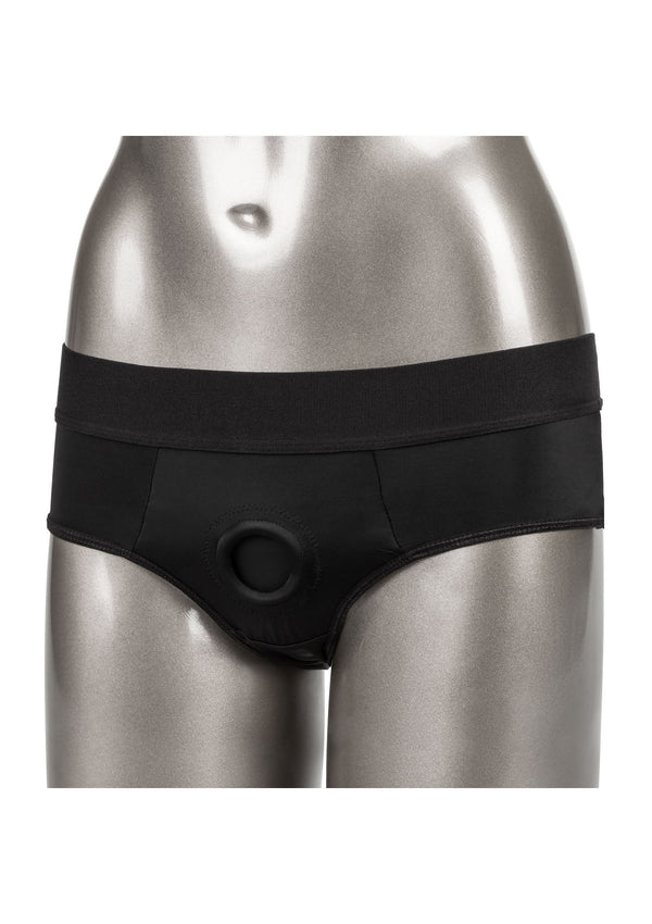 Harnais strap-on slip dos nu