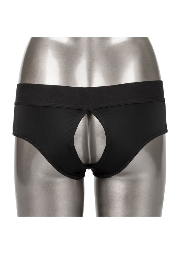 Harnais strap-on slip dos nu