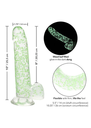 Gode réaliste I Leaf Dick phosphorescent