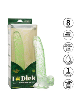 Gode réaliste I Leaf Dick phosphorescent