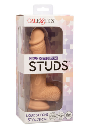 Gode réaliste en silicone bi-densité, 5 pouces