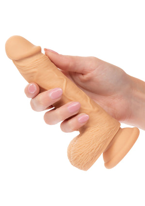 Gode réaliste en silicone bi-densité, 5 pouces