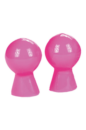NIPPLE SUCKER PAIR IN SHINY PINK