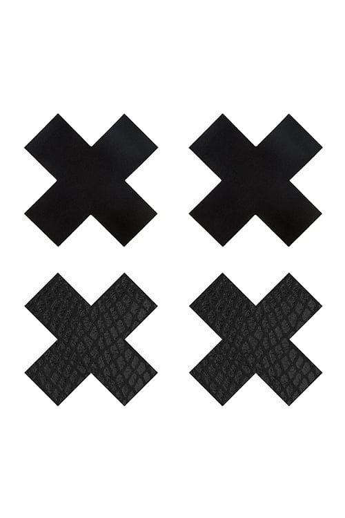PEEKABOO PASTIES CLASSIC BLACK X