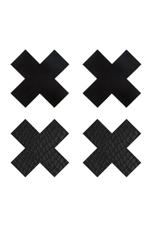 PEEKABOO PASTIES CLASSIC BLACK X