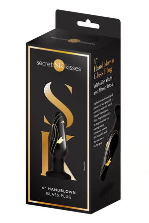 SECRET KISSES 4 INCH HANDBLOWN GLASS PLUG
