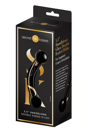 SECRET KISSES 5.5 INCH HANDBLOWN DOUBLE ENDED DILDO