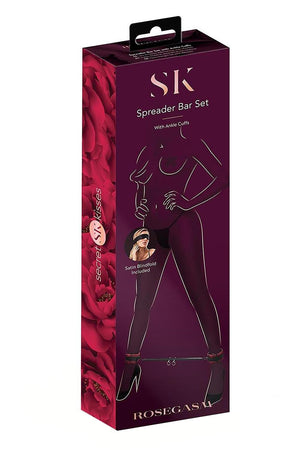 SECRET KISSES ROSEGASM SPREADER BAR SET WITH ANKLE CUFFS
