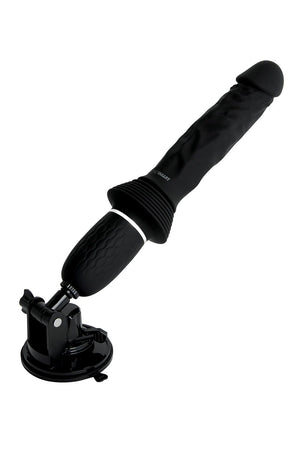 WHIPSMART GIRTHY REALISTIC THRUSTING SEX MACHINE WITH HANDS FREE SUCTION MOUNT