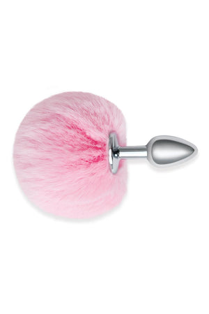 WHIPSMART 3 INCH FLUFFY BUNNY METAL PLUG WITH PINK TAIL