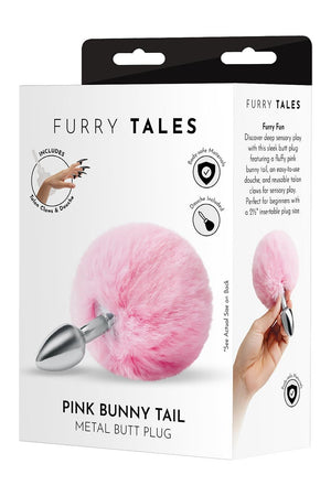 WHIPSMART 3 INCH FLUFFY BUNNY METAL PLUG WITH PINK TAIL