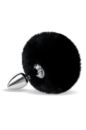 WHIPSMART 3 INCH FLUFFY BUNNY METAL PLUG WITH BLACK TAIL