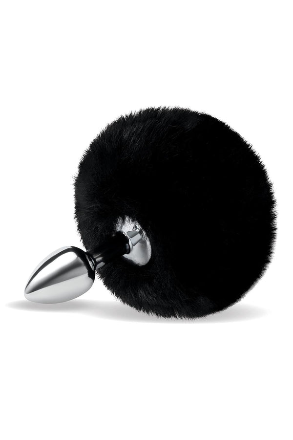 WHIPSMART 3 INCH FLUFFY BUNNY METAL PLUG WITH BLACK TAIL