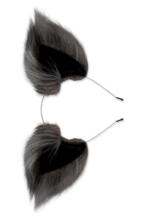 WHIPSMART 4.5 INCH SILICONE PLUG WITH GREY INDIGO FOX TAIL SET