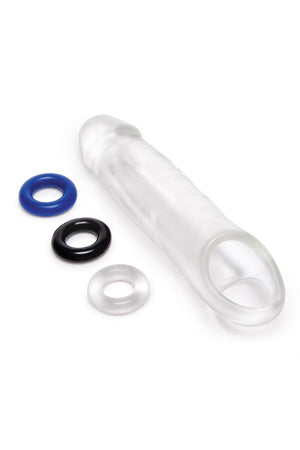 SIZE UP CLEAR VIEW PENIS EXTENDER WITH BALL LOOP CLASSIC