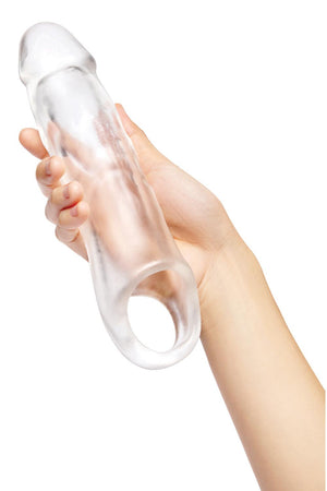 SIZE UP CLEAR VIEW PENIS EXTENDER WITH BALL LOOP EXTRA GIRTHY