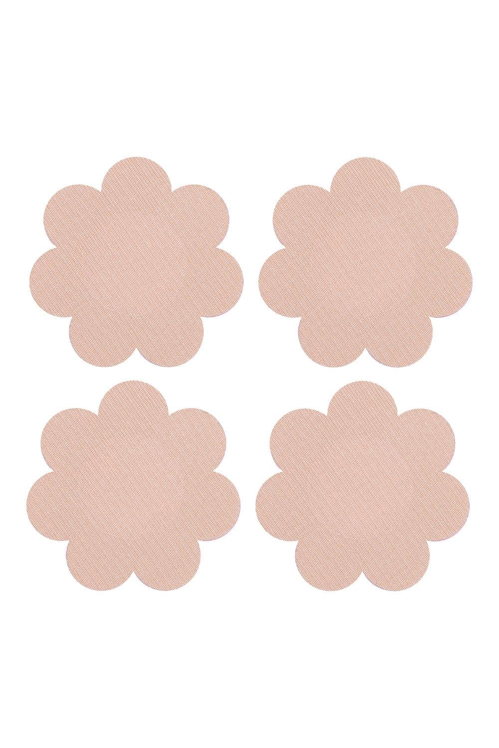 PEEKABOOS SELF ADHESIVE SATIN NIPPLE COVERS, NUDE