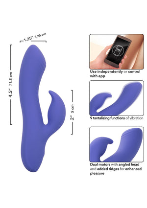 Vibromasseur lapin double connecté