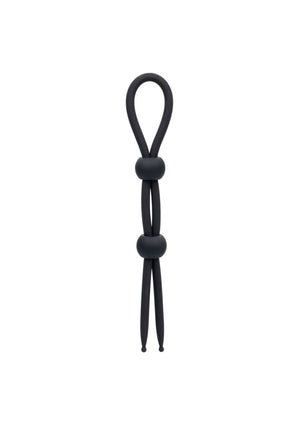 Anneau pénien double lasso en silicone liquide