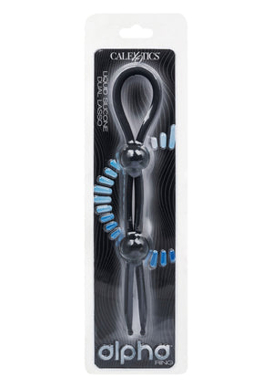 Anneau pénien double lasso en silicone liquide