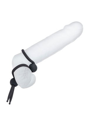 Anneau pénien double lasso en silicone liquide
