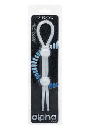 Anneau pénien double lasso en silicone liquide