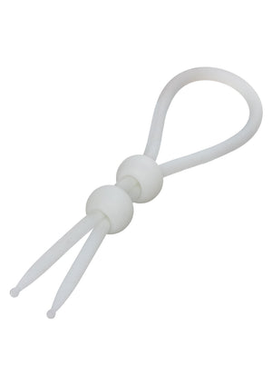 Anneau pénien double lasso en silicone liquide