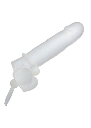 Anneau pénien double lasso en silicone liquide