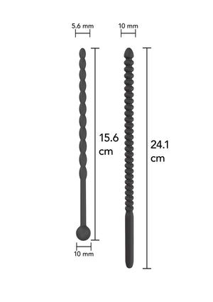 Ribbed Penis Dilators Advanced 2 pcs
