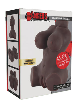 Masturbateur anatomique Déesse Ebène 2,5 kg