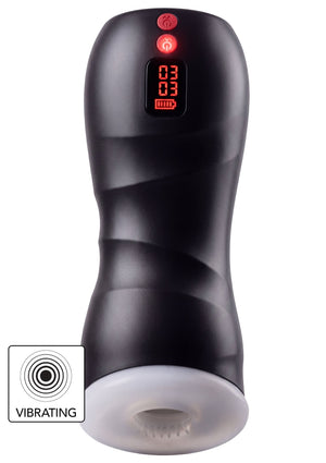 Masturbateur automatique double turbo vibrant