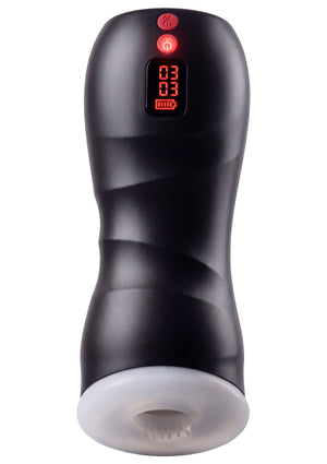 Masturbateur automatique double turbo vibrant