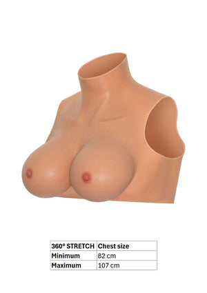 Wearable Breasts Crop Top E Cup