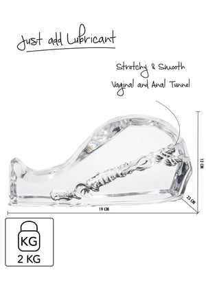 Masturbateur réaliste transparent effet jupe courte 2 kg