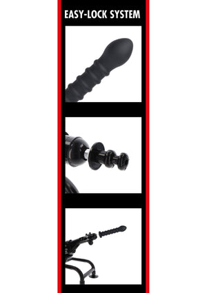 Gode strié Easy-Lock - 19 cm