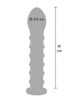 Gode strié Easy-Lock - 19 cm