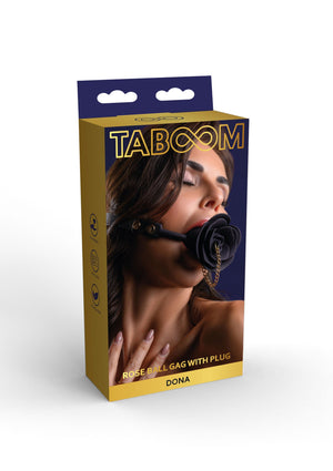 Rose Ball Gag with Plug