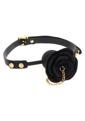 Rose Ball Gag with Plug