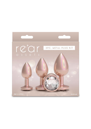 Kit d'entraînement anal irisé 3 pièces