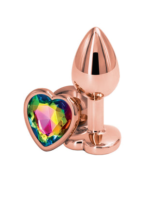 Plug anal Rear Assets cœur or rose - S