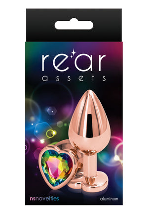 Plug anal Rear Assets cœur or rose - M