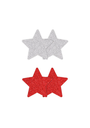 Pasties Glitter Stars 2 Pair