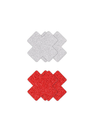 Pasties Glitter Cross 2 Pair