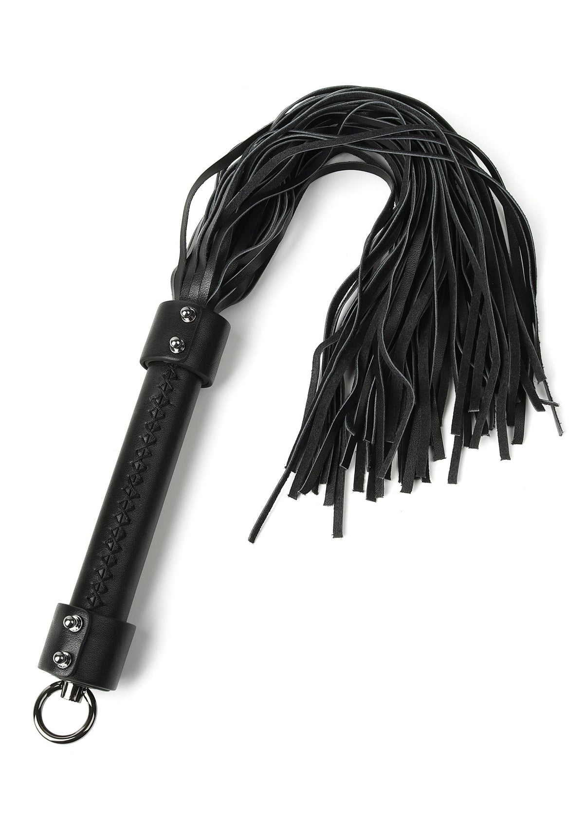 Fouet en cuir véritable 55 cm