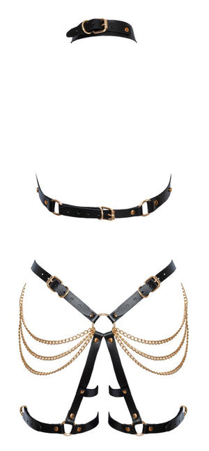 Leather Harness Set L/XL
