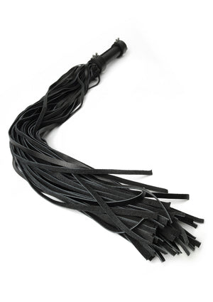 Fouet en cuir véritable 75 cm